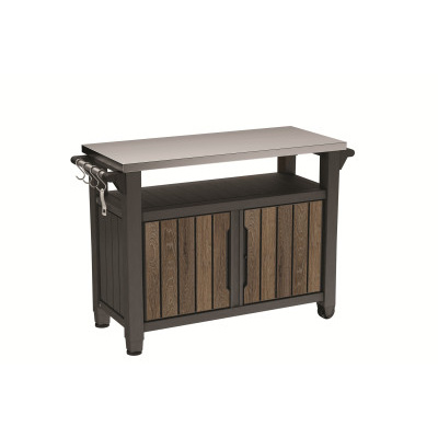 Keter grilovací stolek Deco Unity XL jasan